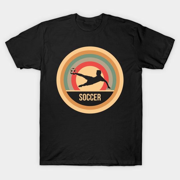 Retro Vintage Soccer Gift For Soccer Players T-Shirt by OceanRadar